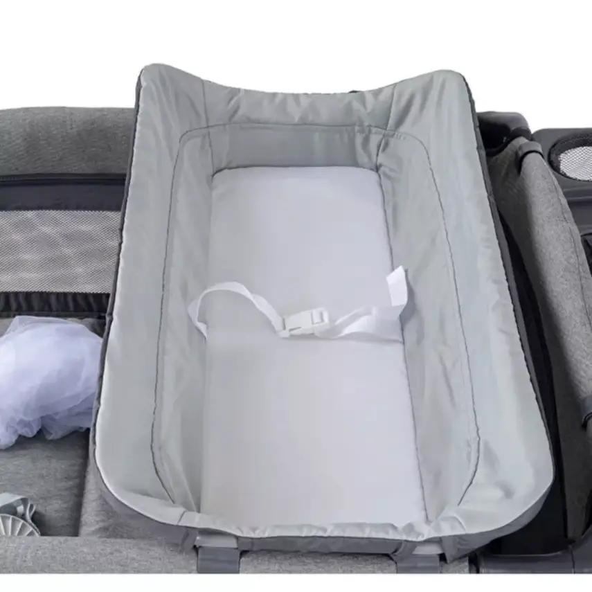 Prego 8069 Elips Plus Anne Yanı Oyun Parkı 70x120 cm Gri - 7