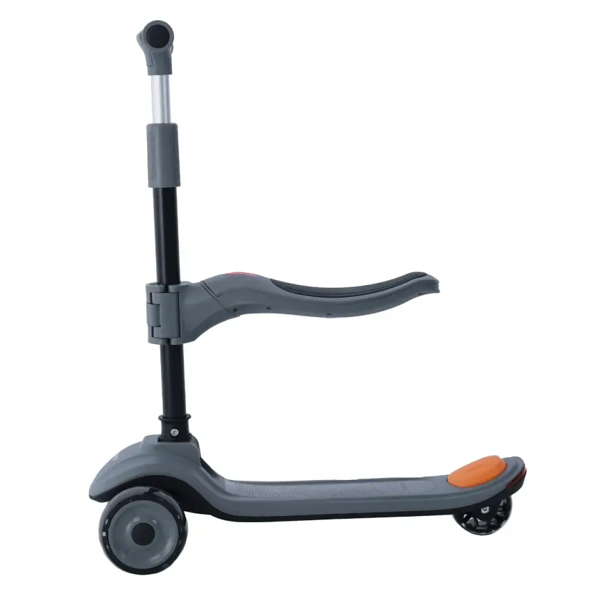 Prego Bluetooth Özellikli Işıklı Katlanabilir  Nitro Scooter Gri - 7