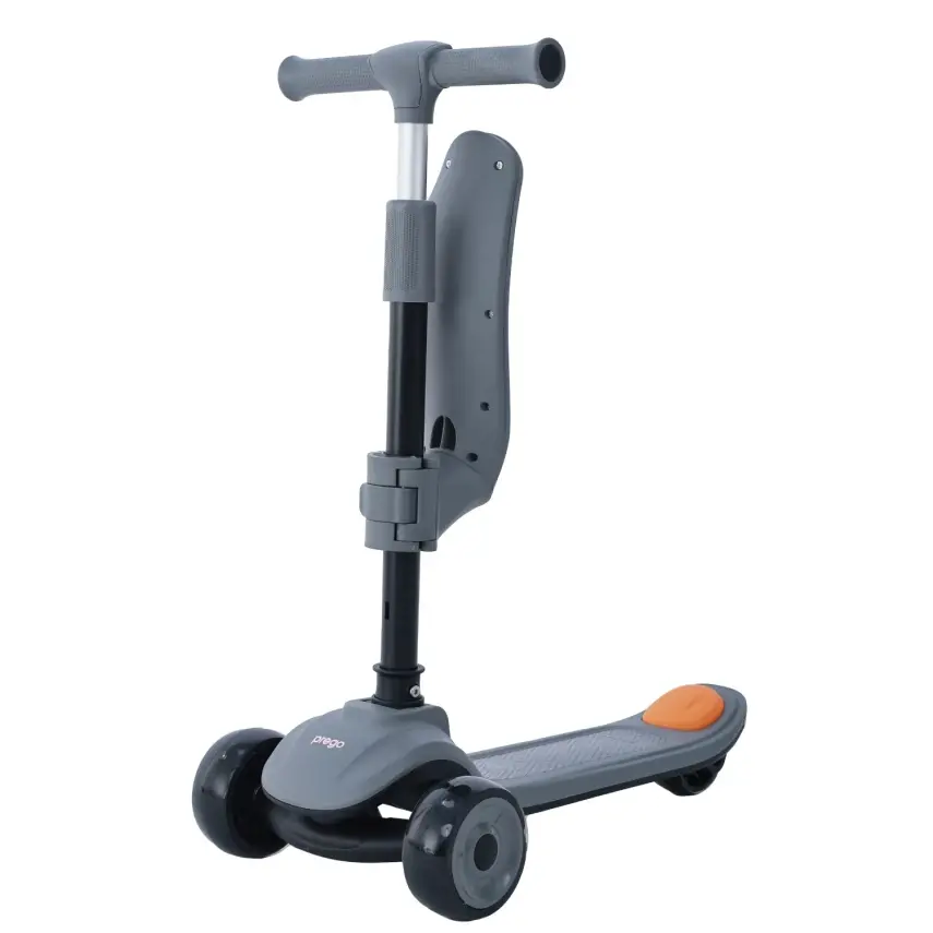 Prego Bluetooth Özellikli Işıklı Katlanabilir  Nitro Scooter Gri - 2
