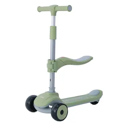 Prego Bluetooth Özellikli Işıklı Katlanabilir Nitro Scooter Yeşil