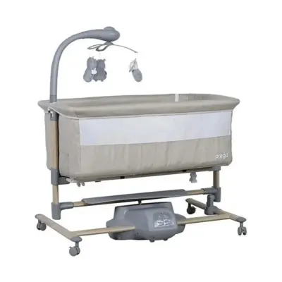 Prego Carmela Anne Yanı Elektrikli Uzaktan Kumandalı Dönenceli Beşik- Bej - 3