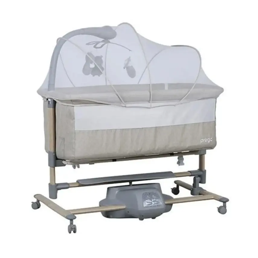 Prego Carmela Anne Yanı Elektrikli Uzaktan Kumandalı Dönenceli Beşik- Bej - 4