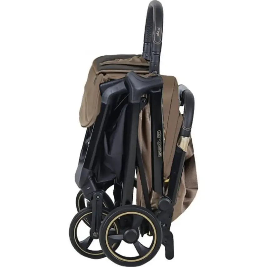 Prego Cross Katlanabilir Kabin Boy Bebek Arabası Bej 2240 - 8