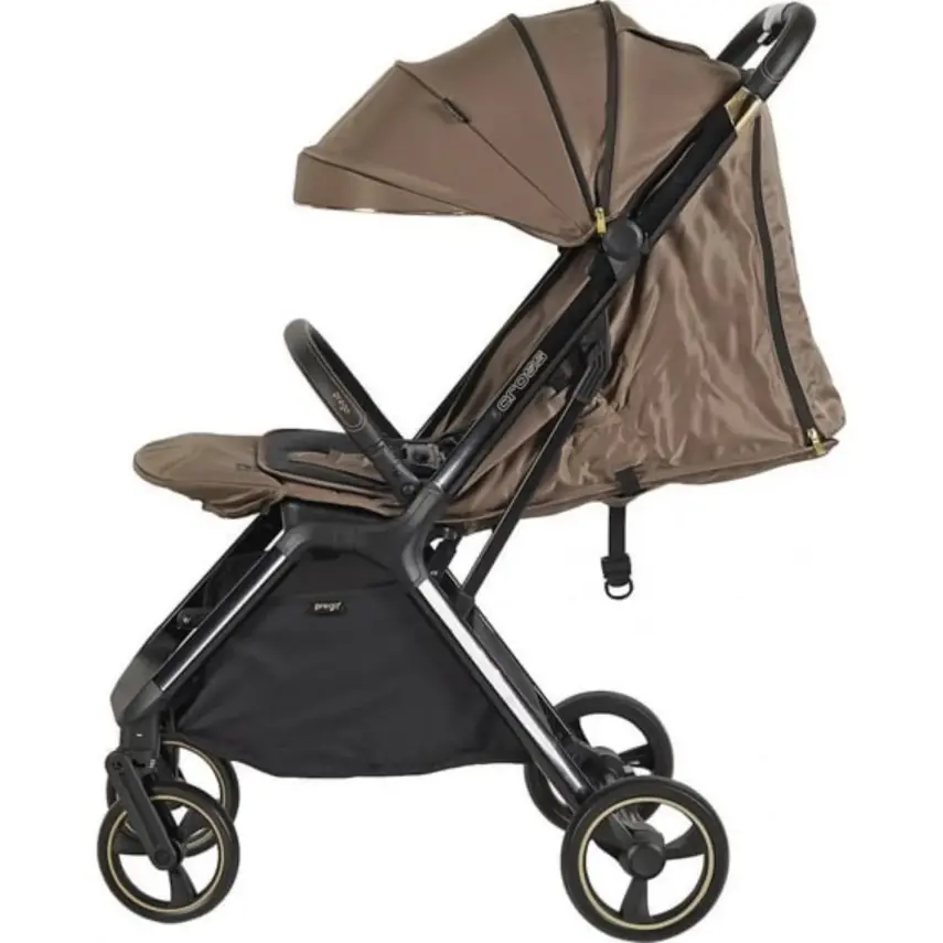 Prego Cross Katlanabilir Kabin Boy Bebek Arabası Bej 2240 - 6