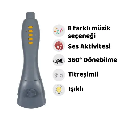 Prego Funny Müzikli Dönence 5088 Gri (1)