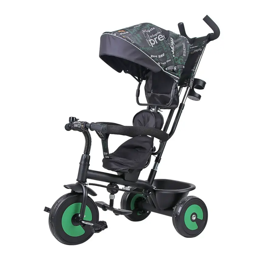 Prego Happy Dino İtmeli Bisiklet Yeşil - 1