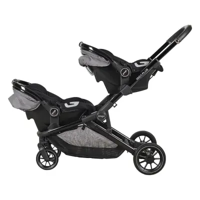 Prego Ibiza Plus Çift Yönlü Travel Sistem İkiz Bebek Arabası Gri 2223 - 5