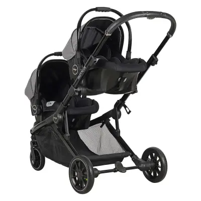 Prego Ibiza Plus Çift Yönlü Travel Sistem İkiz Bebek Arabası Gri 2223 - 9