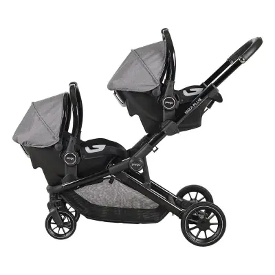 Prego Ibiza Plus Çift Yönlü Travel Sistem İkiz Bebek Arabası Gri 2223 - 6