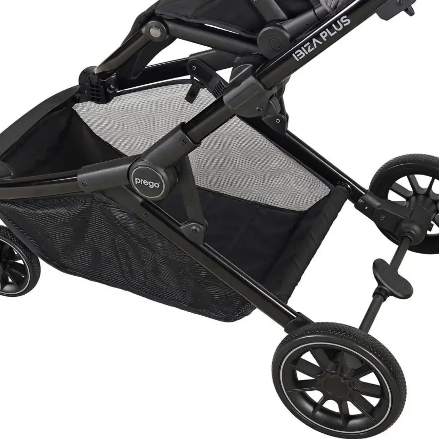 Prego Ibiza Plus Çift Yönlü Travel Sistem İkiz Bebek Arabası Gri 2223 - 10