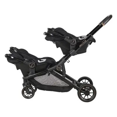 Prego Ibiza Plus Çift Yönlü Travel Sistem İkiz Bebek Arabası Siyah 2223 - 9