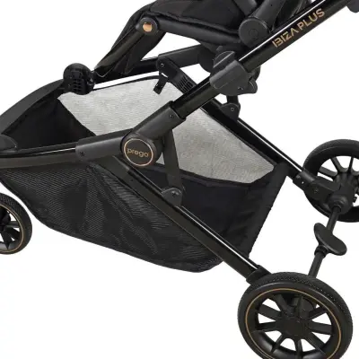 Prego Ibiza Plus Çift Yönlü Travel Sistem İkiz Bebek Arabası Siyah 2223 - 10