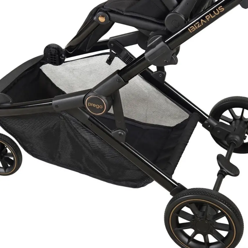 Prego Ibiza Plus Çift Yönlü Travel Sistem İkiz Bebek Arabası Siyah 2223 - 10