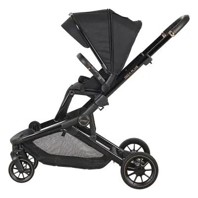 Prego Ibiza Plus Çift Yönlü Travel Sistem İkiz Bebek Arabası Siyah 2223 - 5