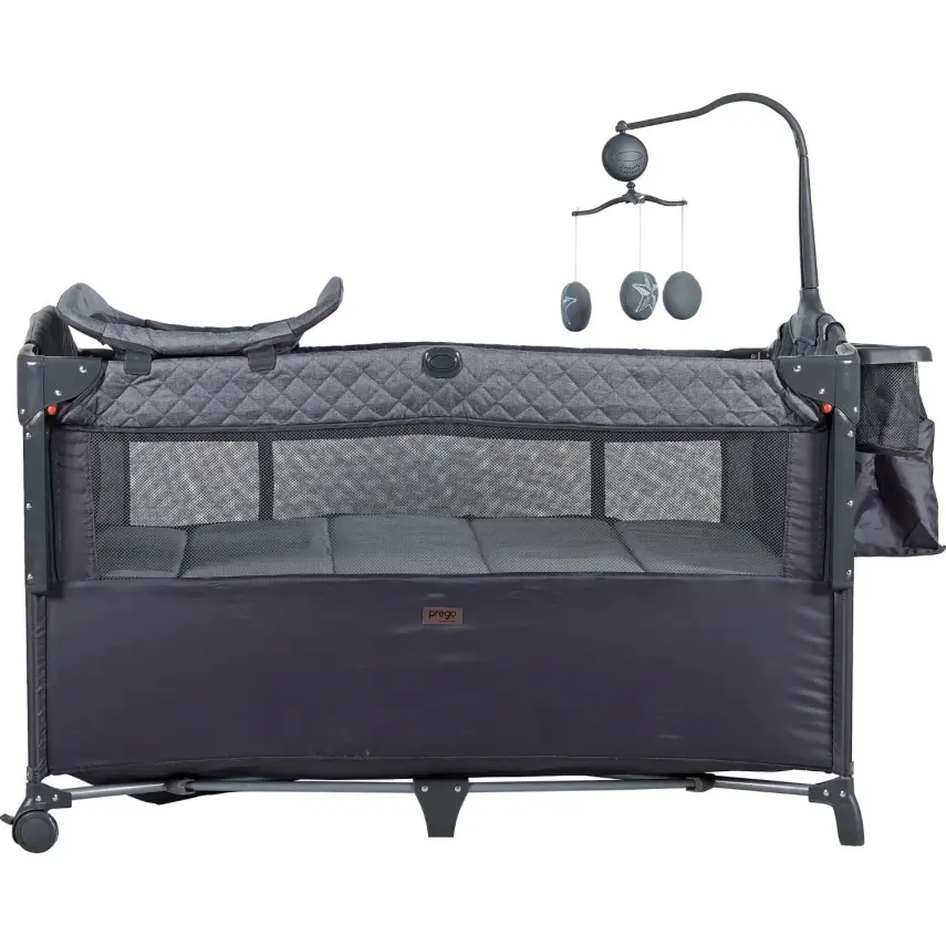 Prego  Miami Plus Anne Yanı Oyun Parkı 70x120 cm Füme 8044 - 3