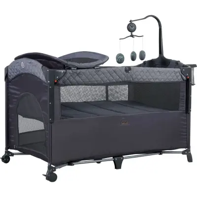 Prego  Miami Plus Anne Yanı Oyun Parkı 70x120 cm Füme 8044 - 1