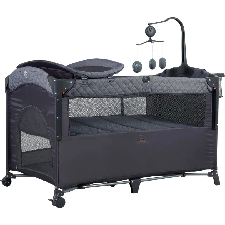 Prego  Miami Plus Anne Yanı Oyun Parkı 70x120 cm Füme 8044 - 1