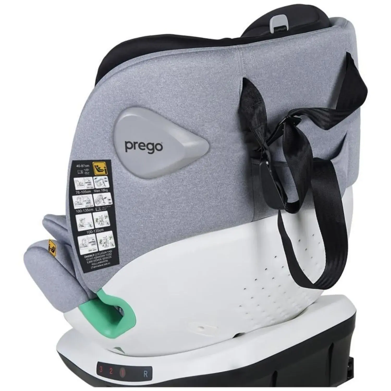 Prego Q9000 Cosmofix I-Size Oto Koltuğu 0-36 Kg Gri | Satın Al
