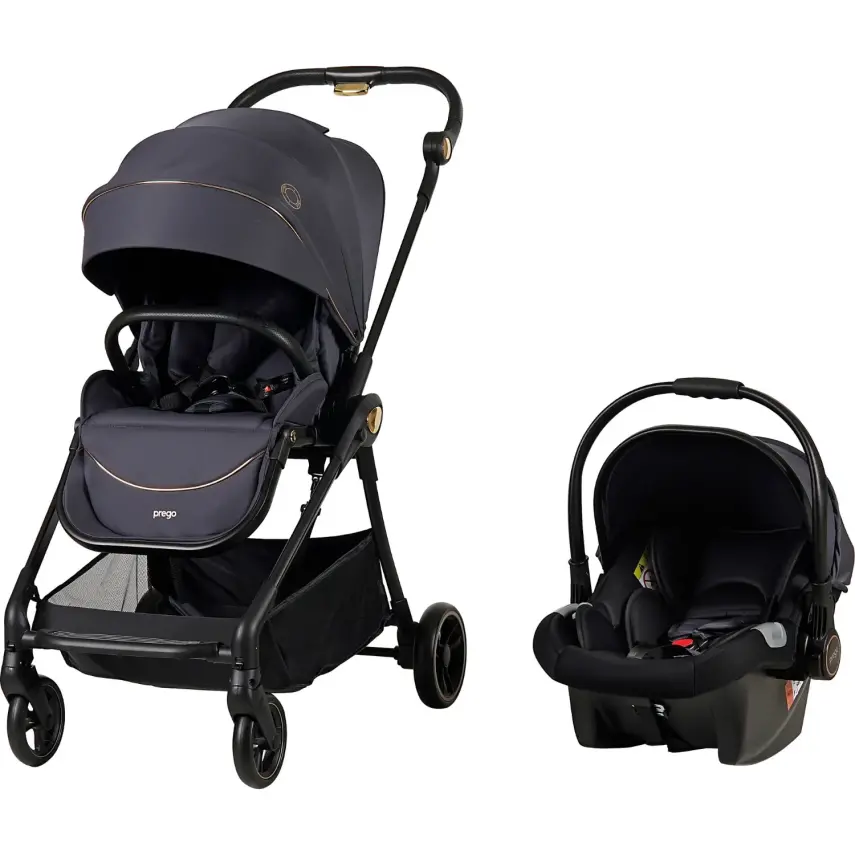 Prego Toronto Plus Çift Yönlü Travel Sistem-Seyahat Sistem Bebek Arabası Füme 2232 - 2