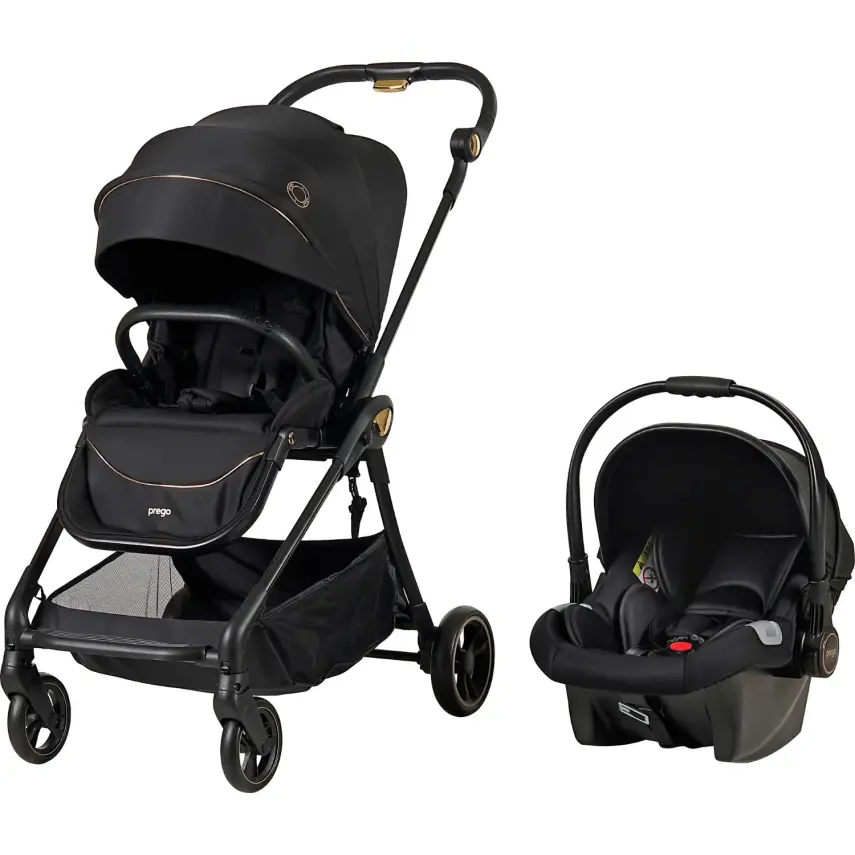 Prego Toronto Plus Çift Yönlü Travel Sistem-Seyahat Sistem Bebek Arabası Siyah 2232 - 2