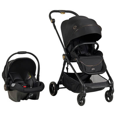 Prego Toronto Plus Çift Yönlü Travel Sistem-Seyahat Sistem Bebek Arabası Siyah 2232 