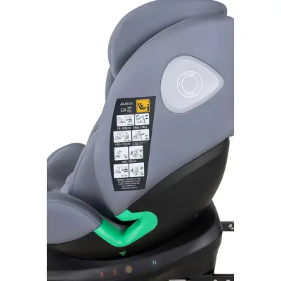 Prego Tronfix 360° Dönebilen Isofixli I-Size Oto Koltuğu 0-36 Kg Gri Q9004 - 13