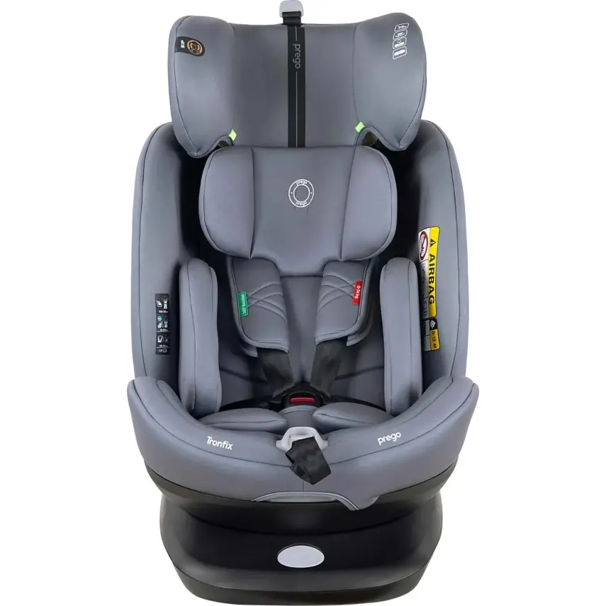 Prego Tronfix 360° Dönebilen Isofixli I-Size Oto Koltuğu 0-36 Kg Gri Q9004 - 5