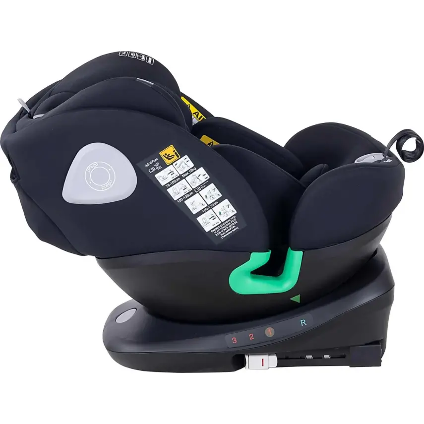 Prego Tronfix 360° Dönebilen Isofixli I-Size Oto Koltuğu 0-36 Kg Siyah Q9004 - 6