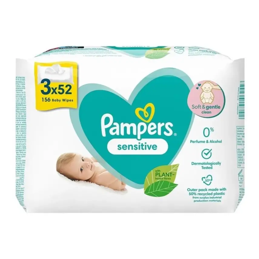 Prima Pampers Islak Havlu Sensitive 3x52li - 1