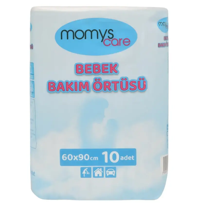 Prima Premium Care 2 Beden 60lı  Bebek Bezi ve Momys Care Bebek Bakım Örtüsü 10lu  - 4