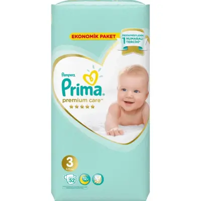 Prima Premium Care Bebek Bezi 3 Beden Midi 6-10 Kg 52li Ekonomik Paket - 10
