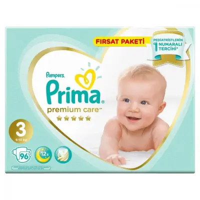 Prima Premium Care Bebek Bezi 3 Numara Midi 6-10 kg 96lı Ultra Fırsat Paketi - 5