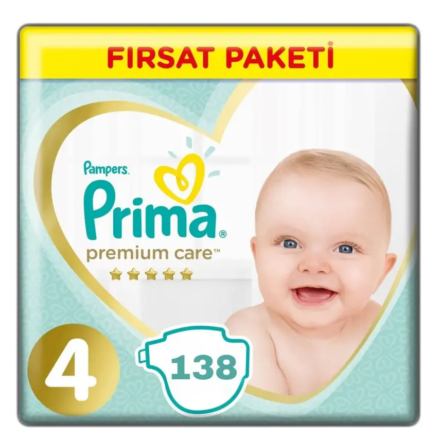 Prima Premium Care Bebek Bezi 4 Beden Maxi 9-14 Kg Ekonomik Paket 138li - 1