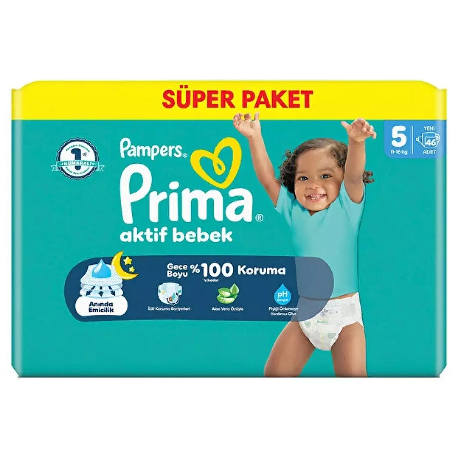Prima AB Bebek Bezi 5 Numara 46 Adet Süper Paket