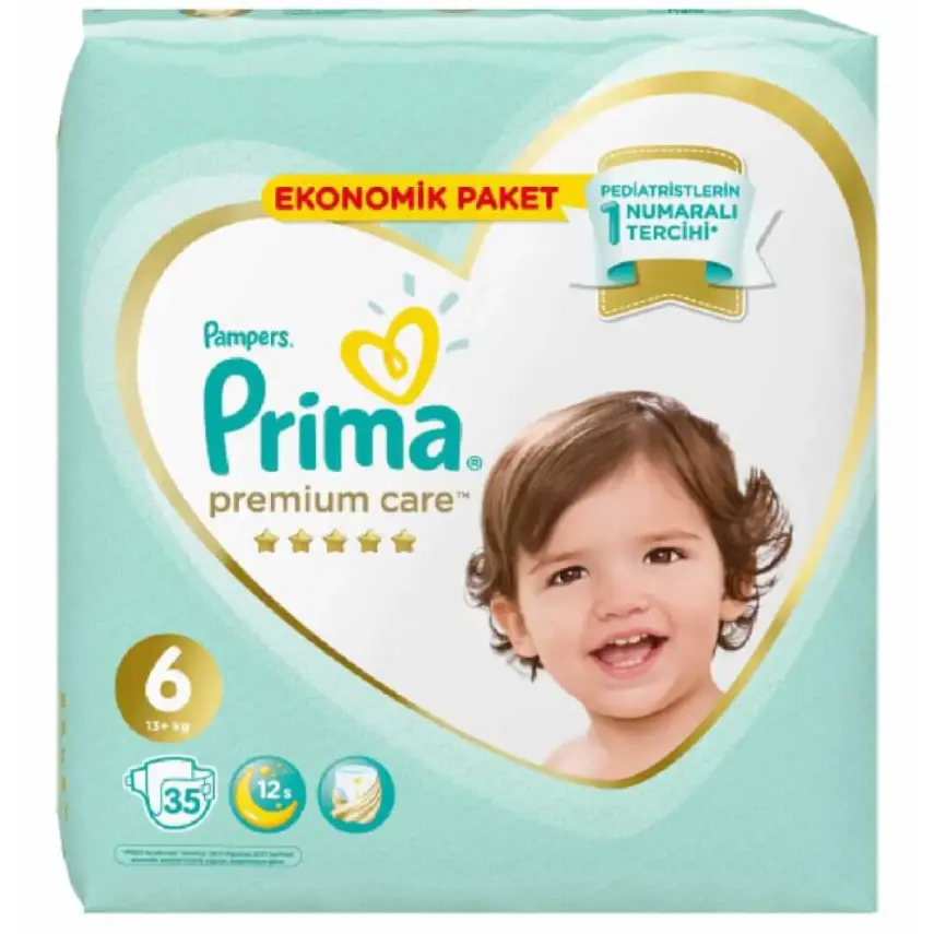 Prima Premium Care Bebek Bezi 6 Beden 13+ Kg 35li Ekonomik Paket - 9