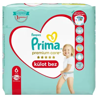 Prima Premium Care Külot Bebek Bezi 6 Beden Large 15+Kg 28li