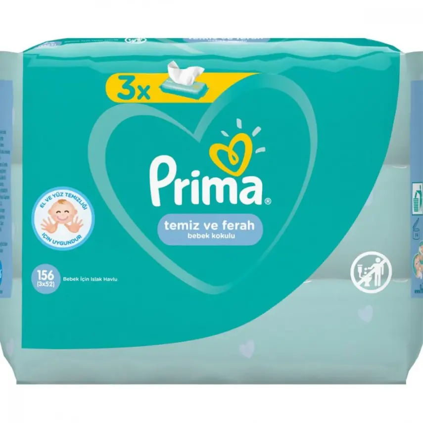 Prima Wipes Baby Fresh Islak Mendil 3x52li - 3
