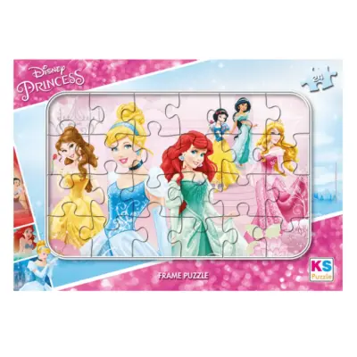 Princess Disney Frame Puzzle 24 Parça - 1