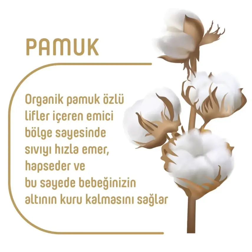 Pure Baby Organik Bebek Bezi 4 Beden Maxi 52li Jumbo Paket - 2