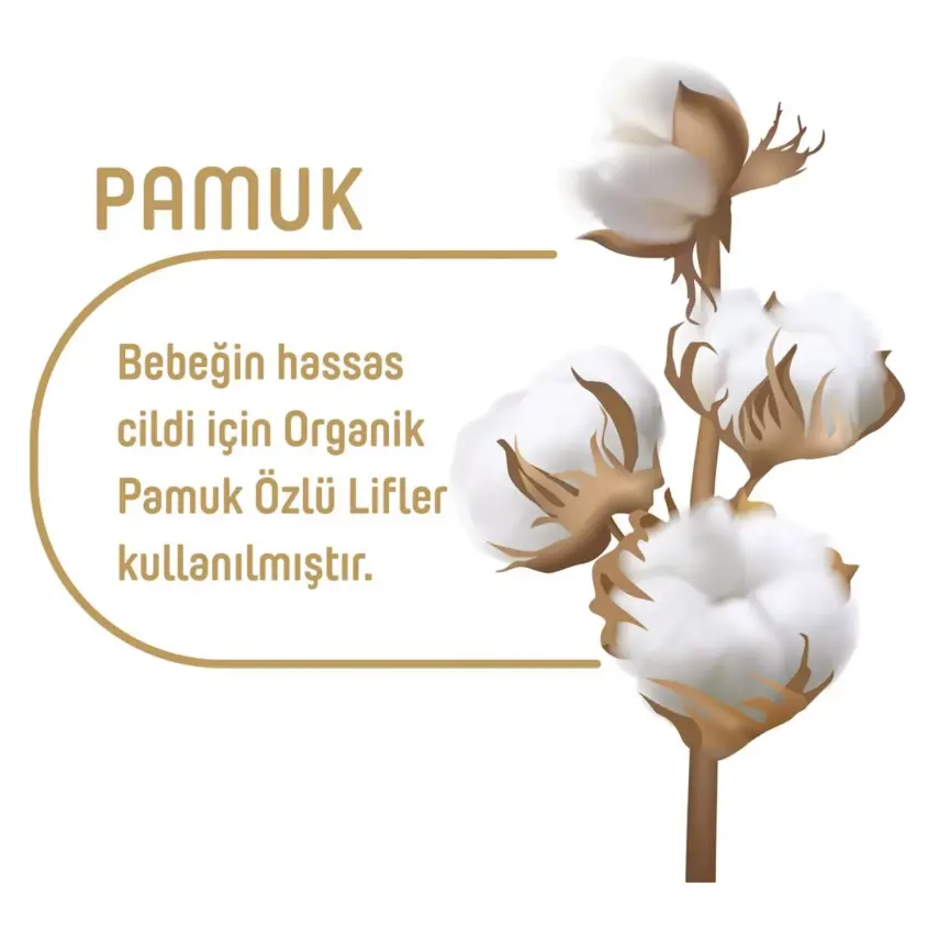 Pure Baby Organik Pamuklu Bebek Islak Havlu 90lı - 17