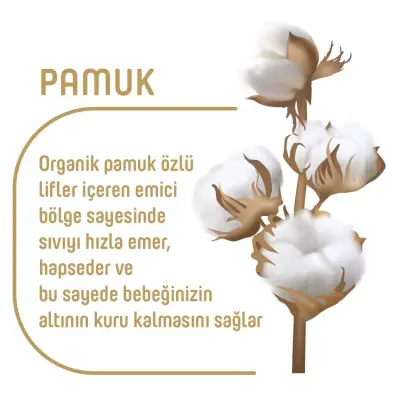 Pure Baby Pamuk Bebek Bezi 2 Beden Mini 68li Jumbo Paket - 5
