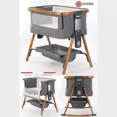 Quero Losa Anne Yanı Beşik 60x90 cm Gri