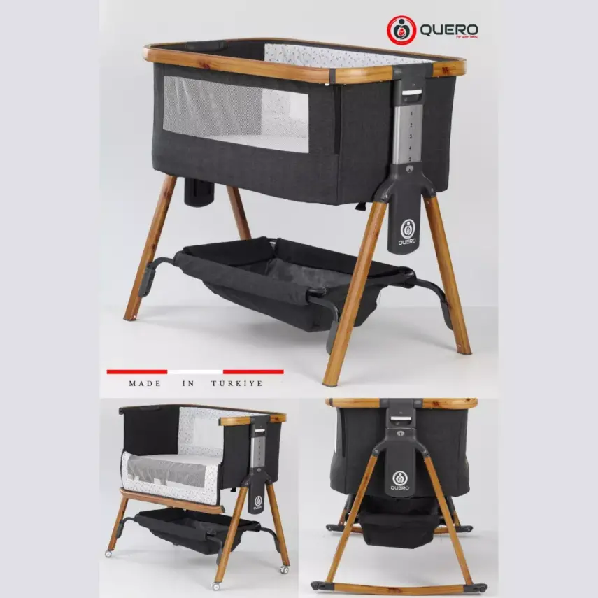 Quero Losa Anne Yanı Beşik 65x105 cm Siyah - 1