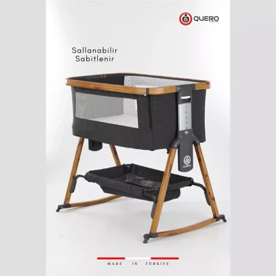 Quero Losa Anne Yanı Beşik 65x105 cm Siyah - 5