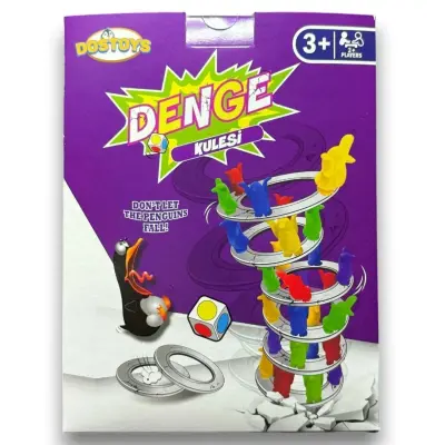 Renkli Penguenler Denge Kule Oyunu (1)