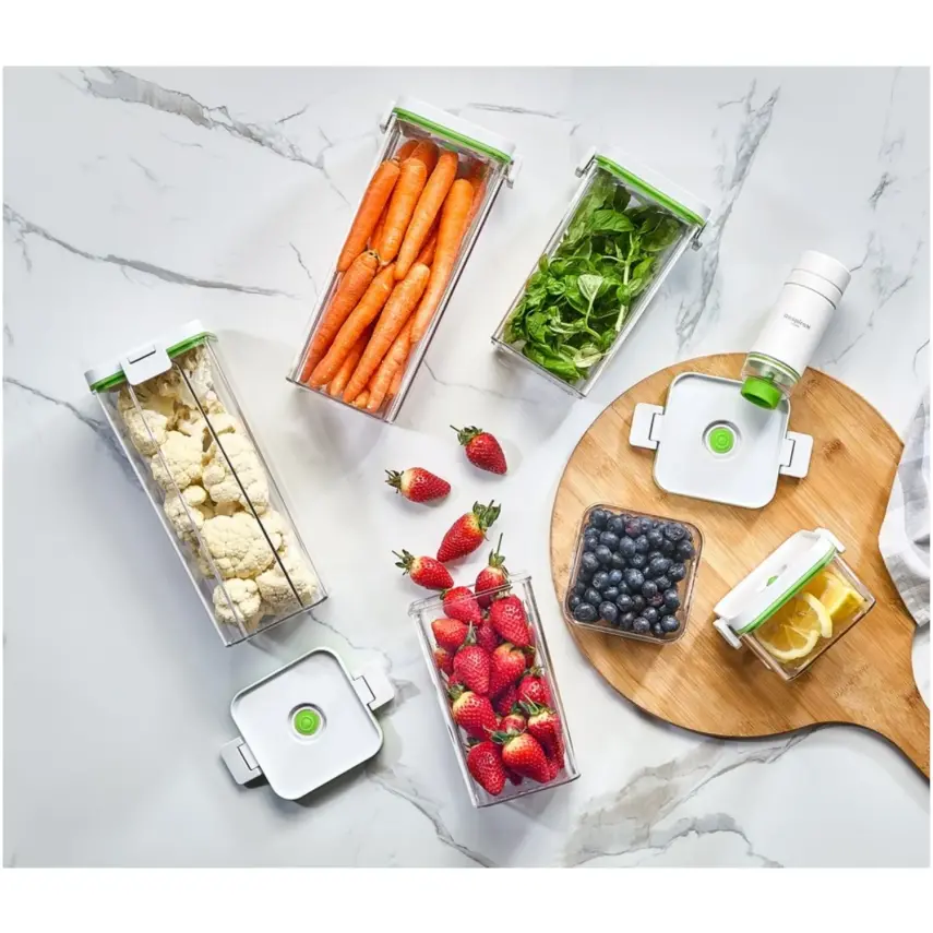 Respiroxhome Vakumlu Saklama Kabı Seti 6lı Şarjlı Otomatik Pompalı - 5