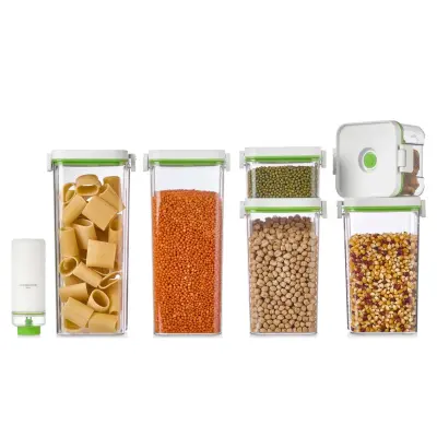 Respiroxhome Vakumlu Saklama Kabı Seti 6lı Şarjlı Otomatik Pompalı - 3