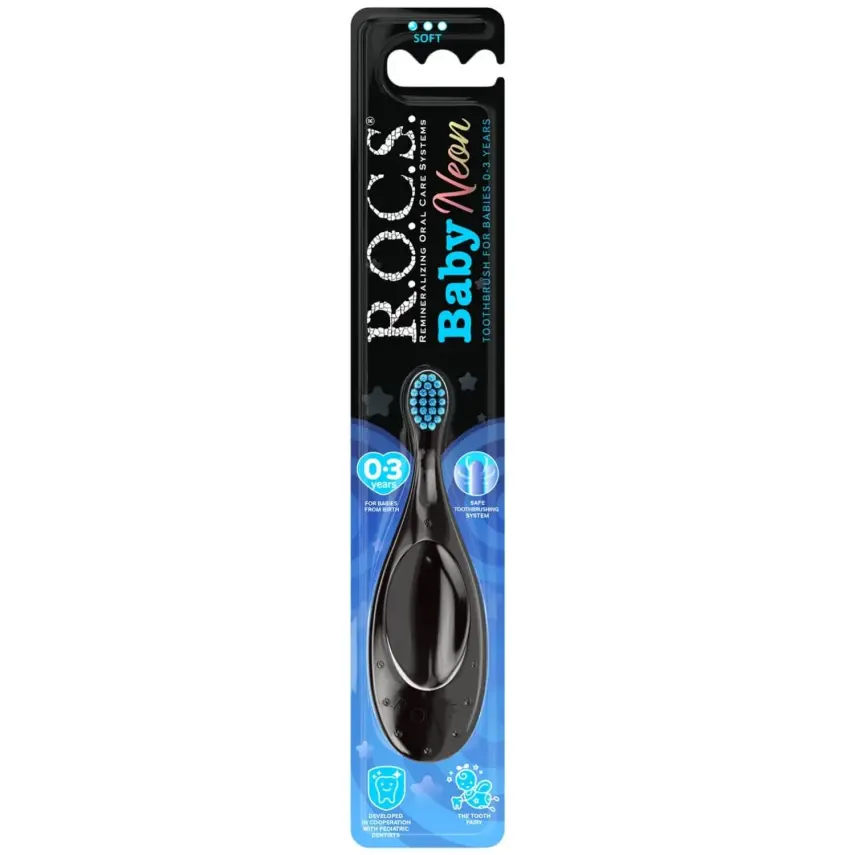 Rocs Baby Diş Fırçası Neon 0-3 Yaş - 2