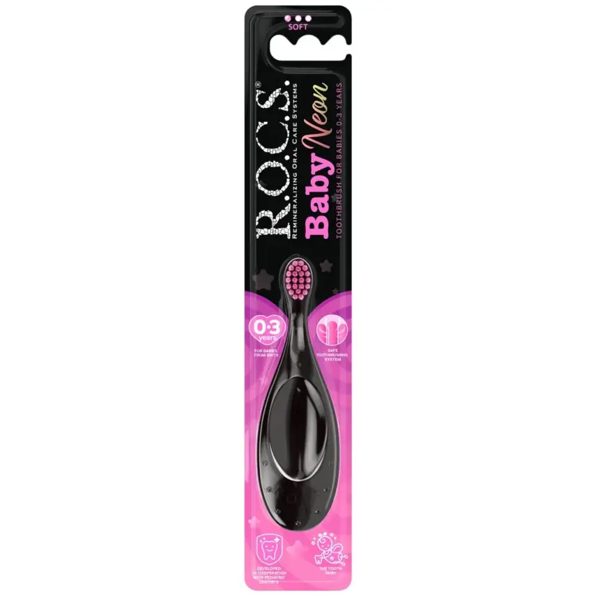 Rocs Baby Diş Fırçası Neon 0-3 Yaş - 4