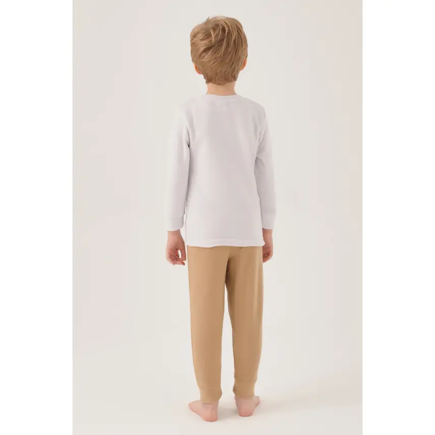 RolyPoly Erkek Çocuk Pijama Takımı Vizon - 7